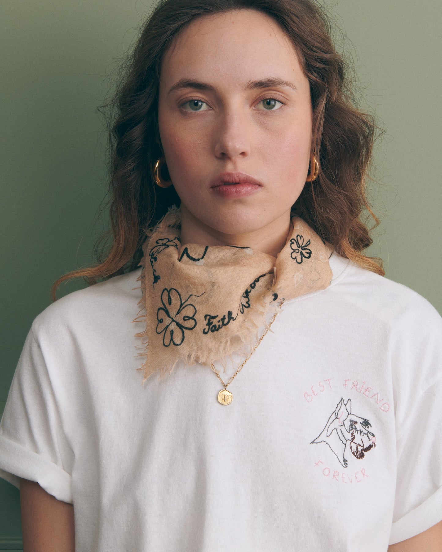 Pièce Bandana Bourdalou Cachemire
