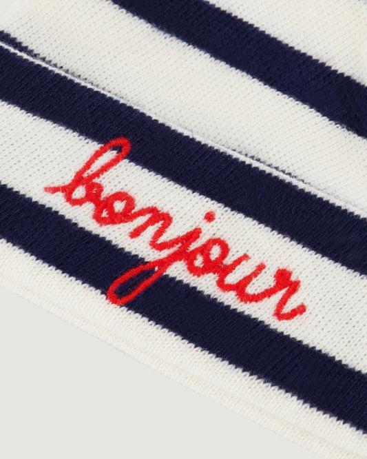 personalizable chaumont birth beanie#color_ivory-navy