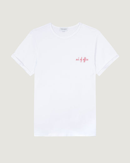 "out of office" poitou t-shirt#color_white