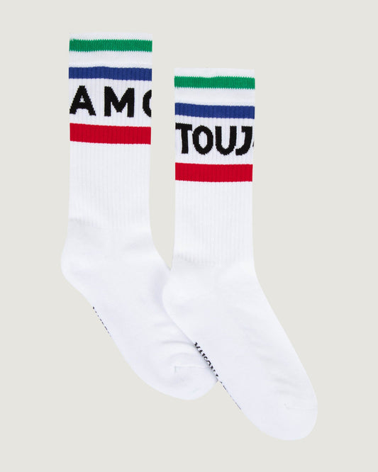 "amour toujours" gasnier socks#color_white