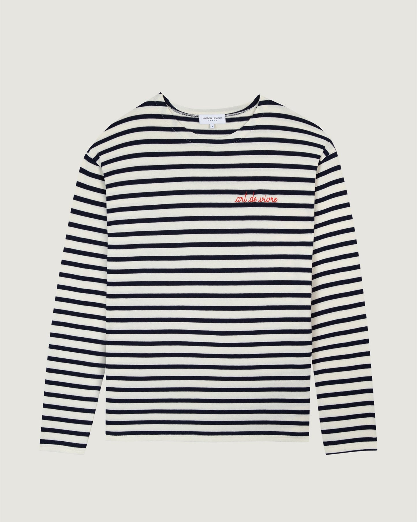 "art de vivre" colombier sailor shirt#color_ivory-navy
