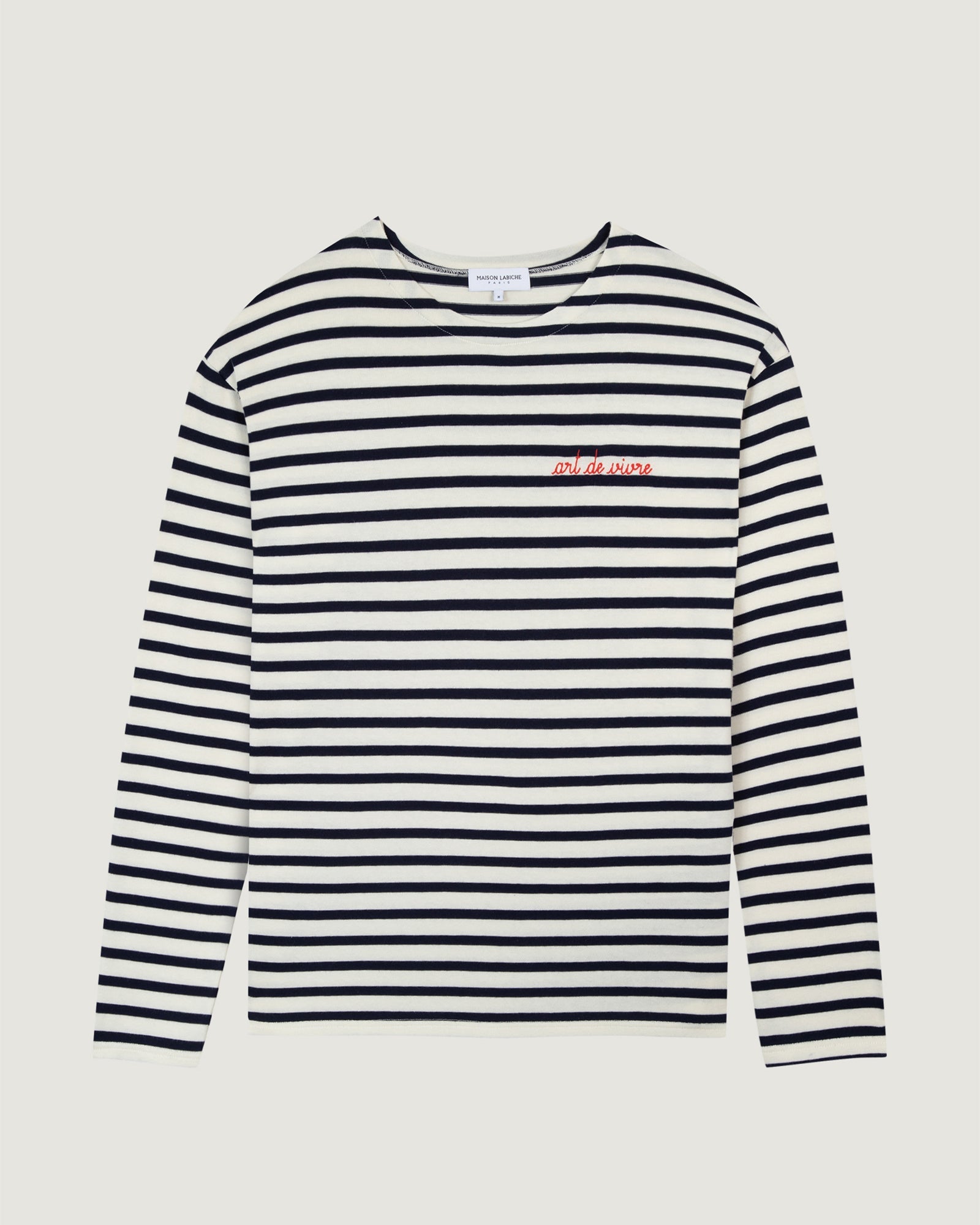 "art de vivre" colombier sailor shirt#color_ivory-navy