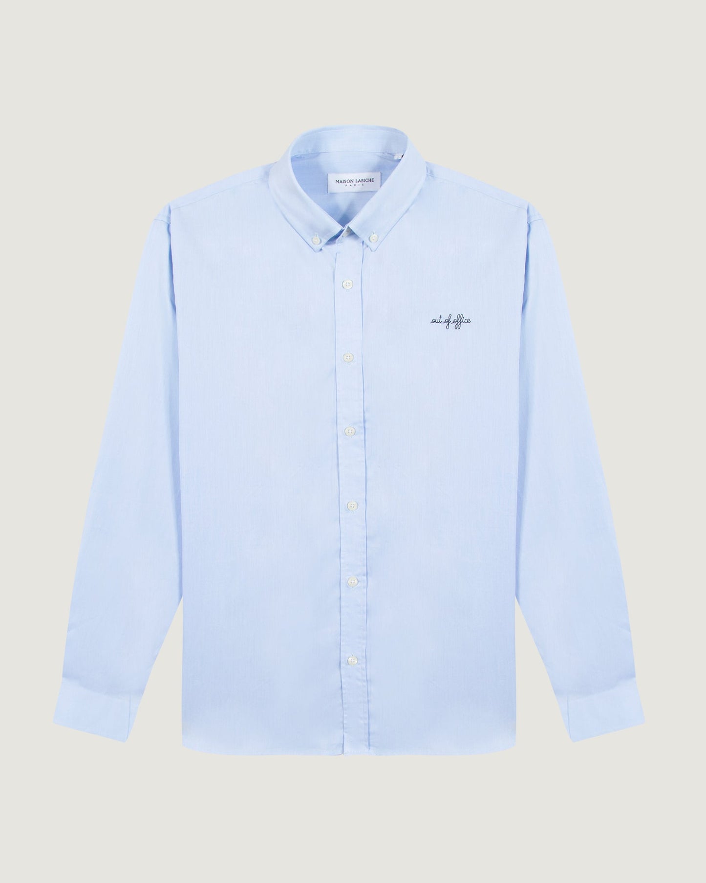 "out of office" malesherbes twill shirt#color_twill-sky-blue