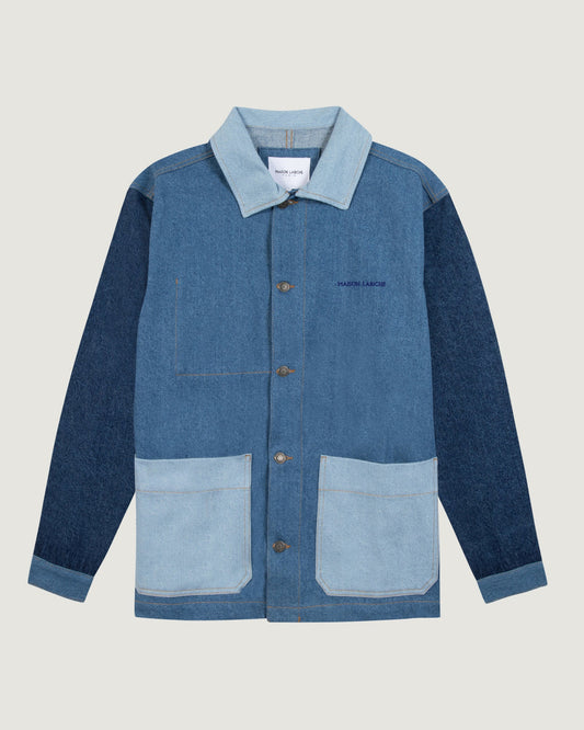 sébasto 'denim patchwork' jacket#color_denim-patchwork