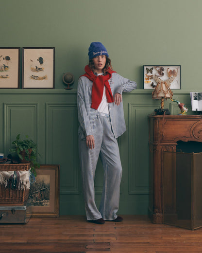Pantalon Oudin En Rayé