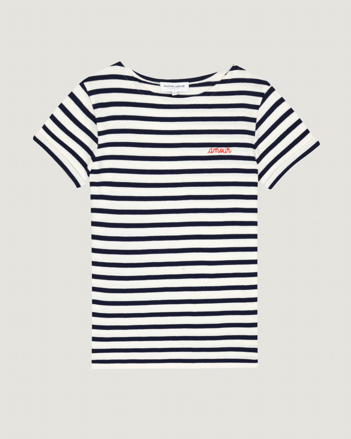 "amour" colombier sailor shirt#color_ivory-navy