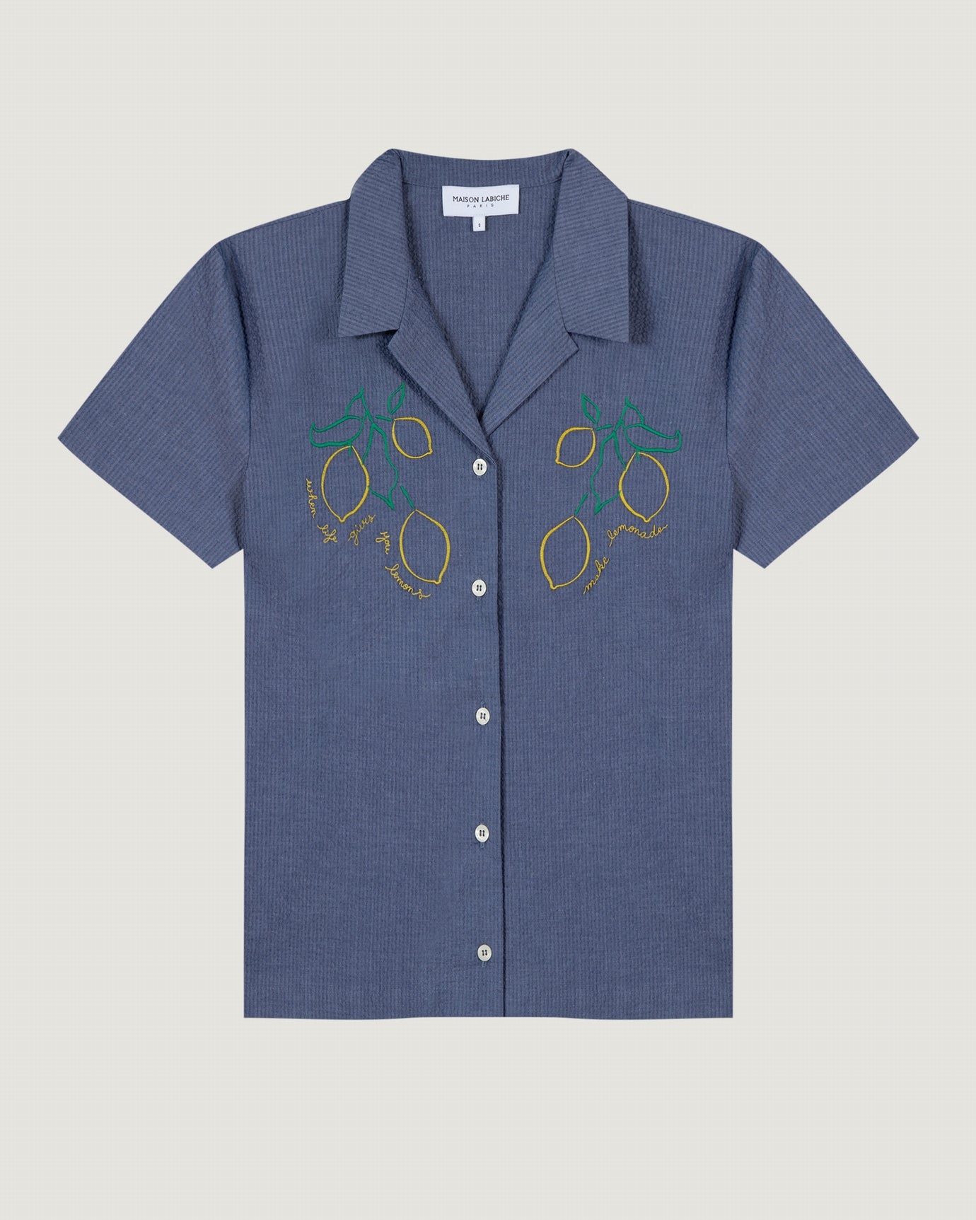 "lemon" souchier seersucker shirt#color_carbon-blue