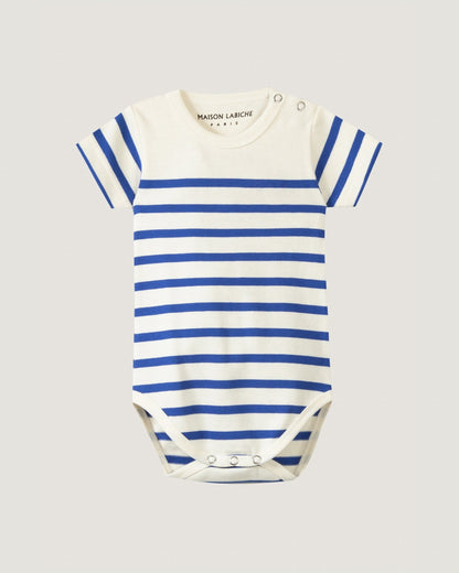 personalizable malo short-sleeved sailor shirt#color_ivory-blue