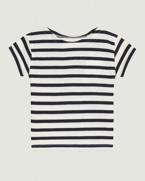 personalizable short-sleeved gardette sailor shirt#color_ivory-navy