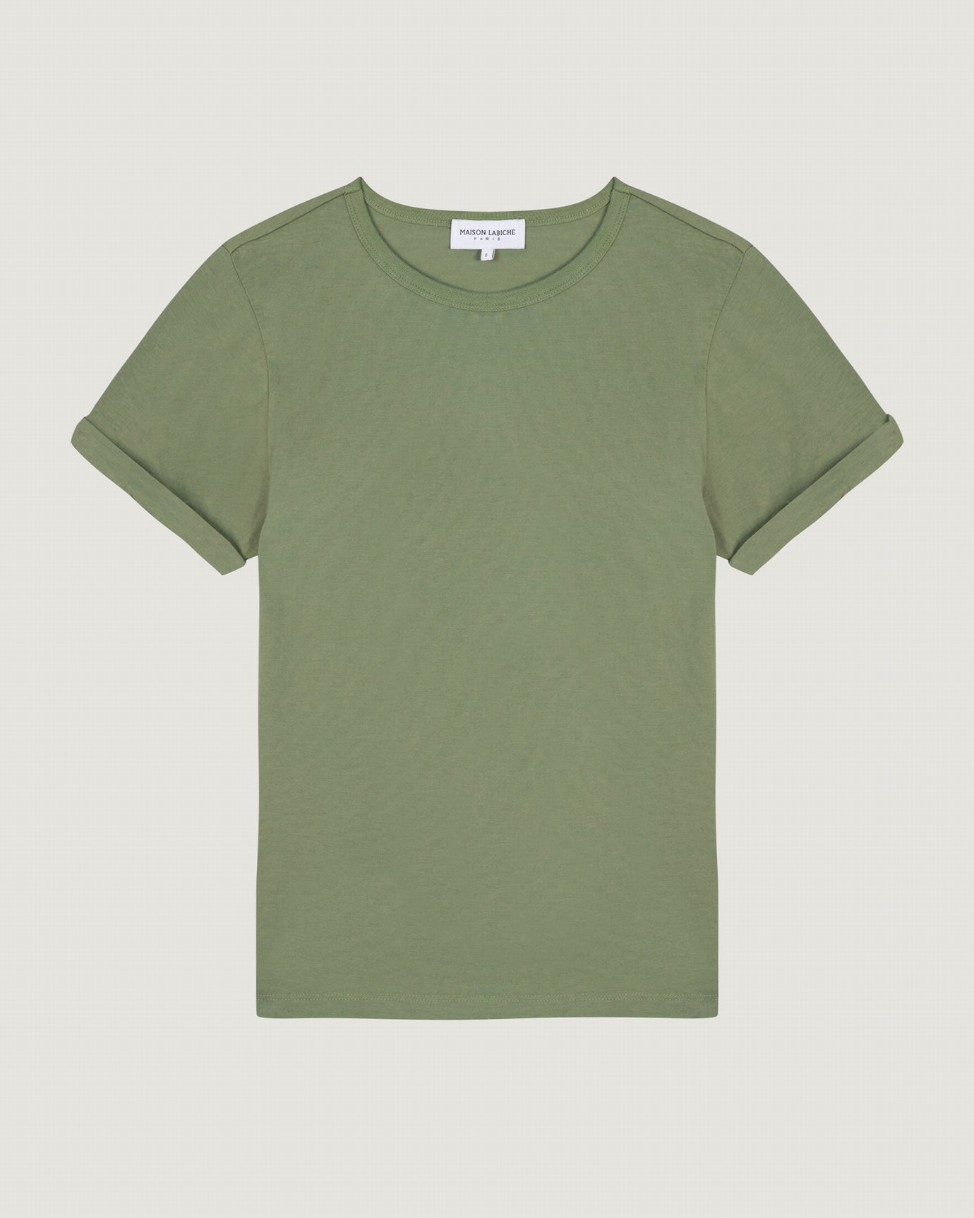 personalizable womens poitou t-shirt#color_olive-green