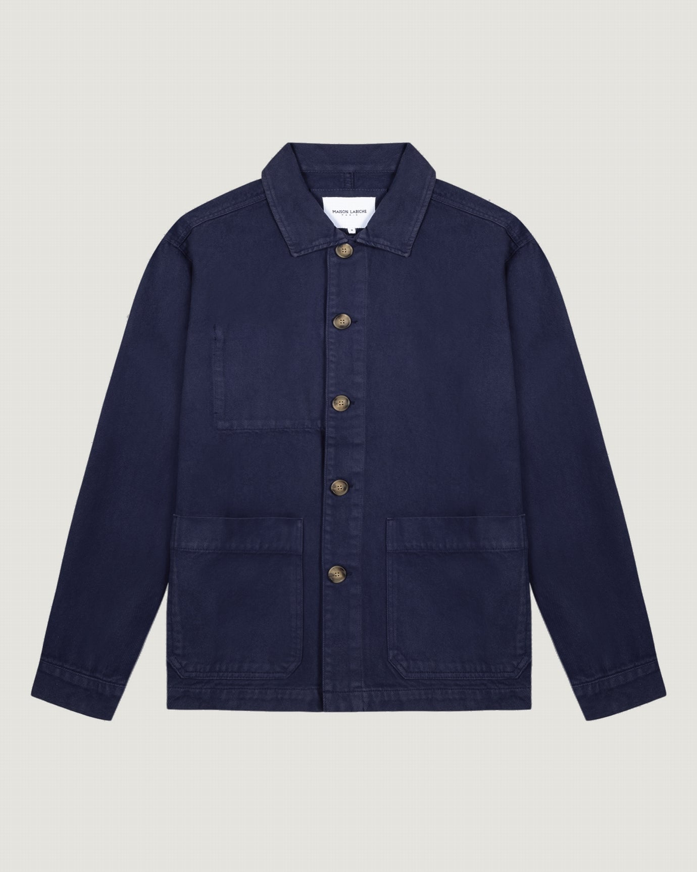 unisex personalizable sébasto cotton twill jacket#color_carbon-blue