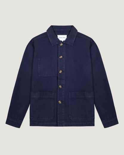 unisex personalizable sébasto cotton twill jacket#color_carbon-blue
